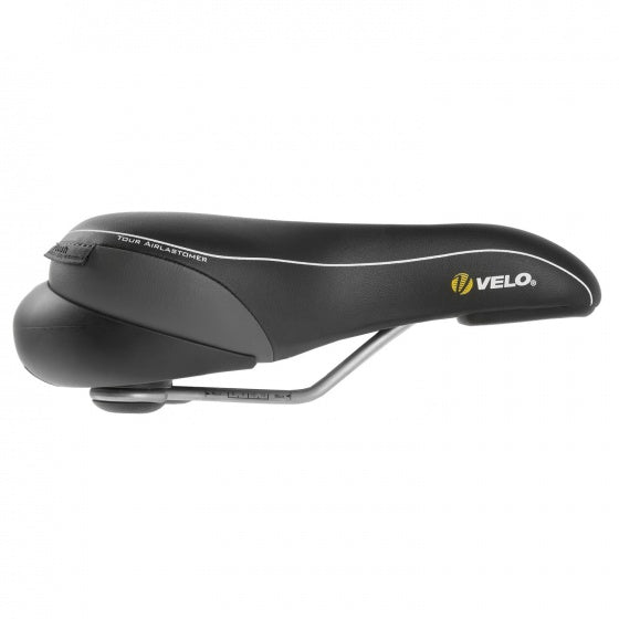 Velo Sadel Tour Airlastomer Schwarz