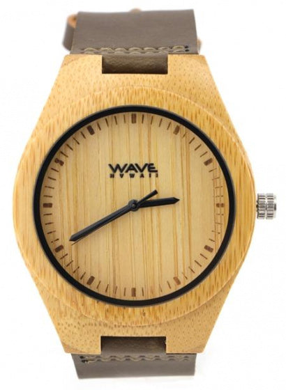 Wave Hawaii Watch Citizen Miyota Men 4,5 cm bambus hnědá