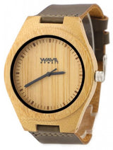 Wave Hawaii Watch Citizen Miyota Men 4,5 cm bambus hnědá